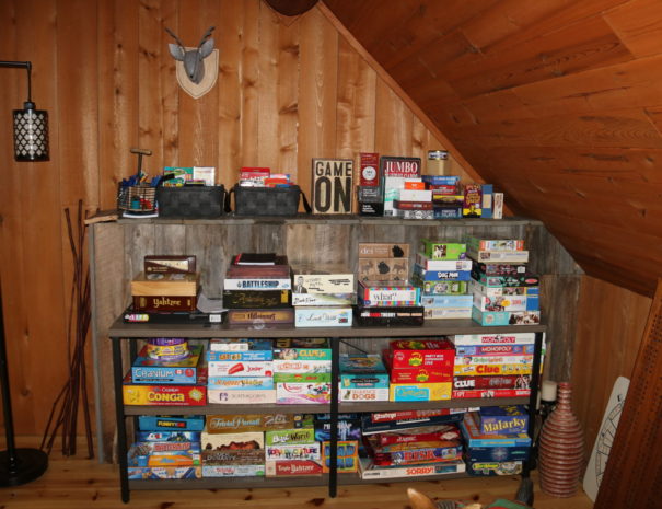 board game library log cottage rentals near ottawa