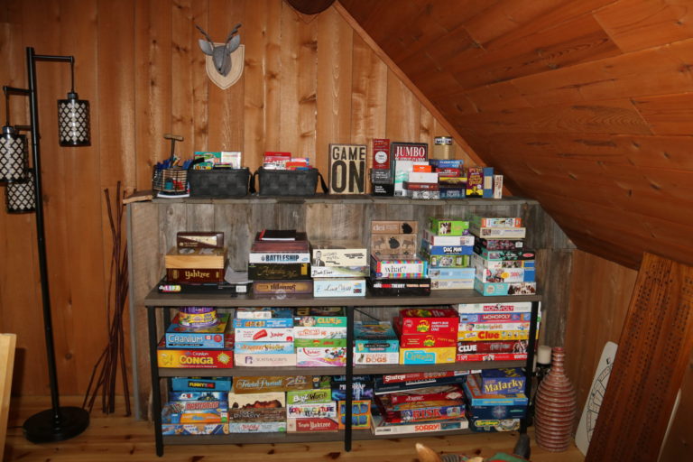 board game library log cottage rentals near ottawa