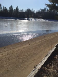 beach and lake in spring Quebec cottage rental